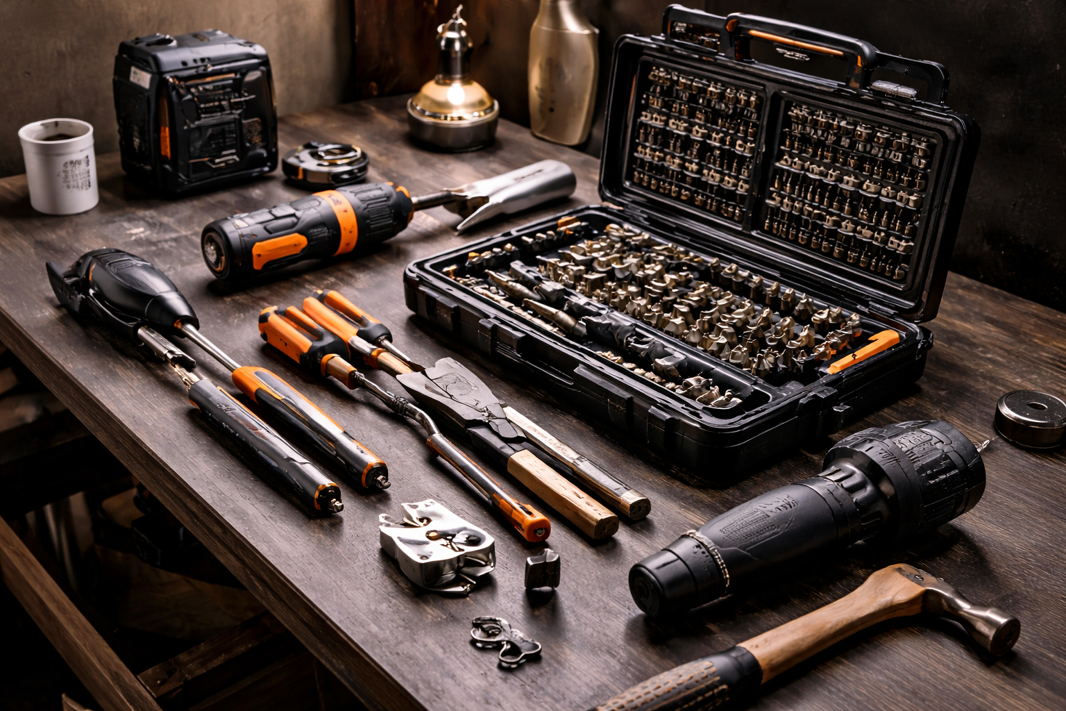 Tools laid out neatly